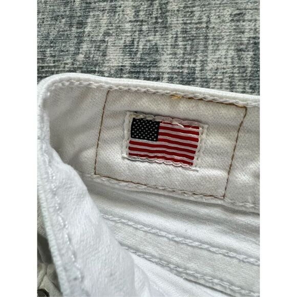 True Religion White Gwen Zippered Ankle Skinny Jeans Size W30 - Picture 5 of 8